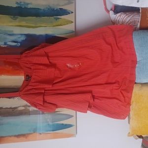 JESSICA SIMPSON PLUS CHRYSANTHEMUM COLORED MIDI